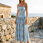 Greta | Vestido midi floral boho