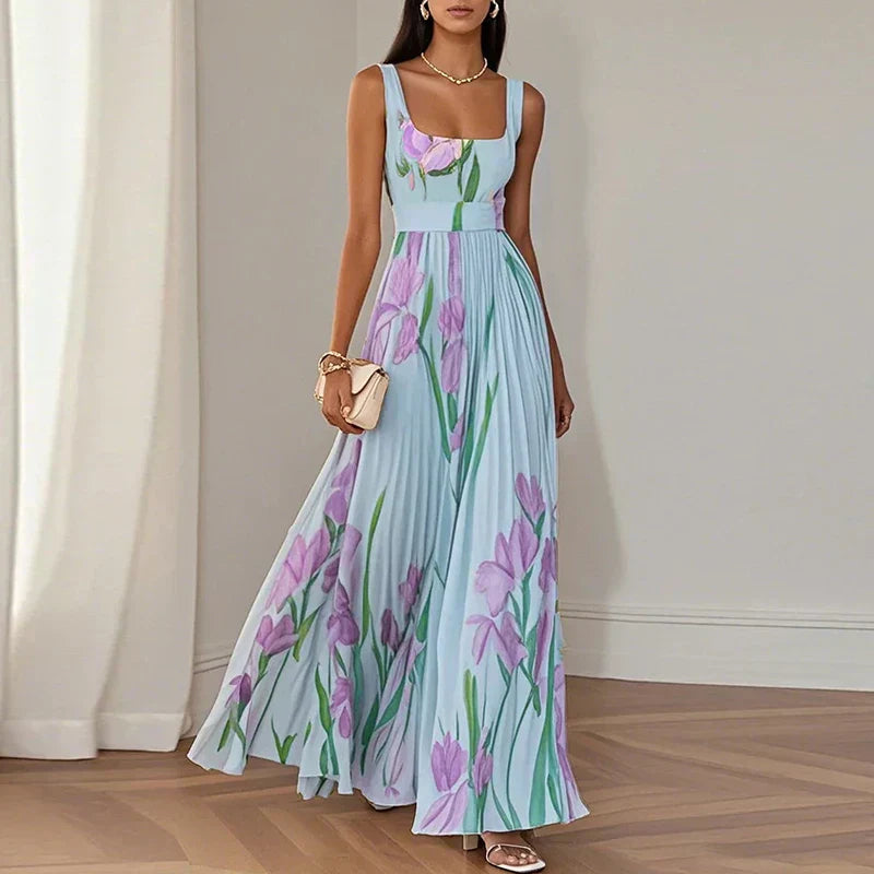 Oriah | Vestido Maxi de Silueta A-Line Floral