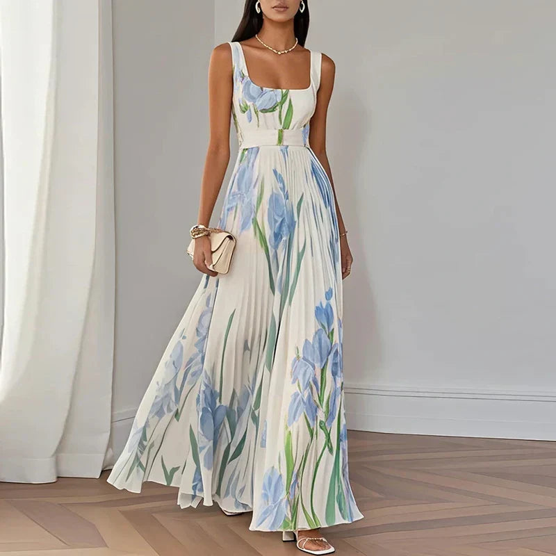 Oriah | Vestido Maxi de Silueta A-Line Floral