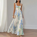 Oriah | Vestido Maxi de Silueta A-Line Floral