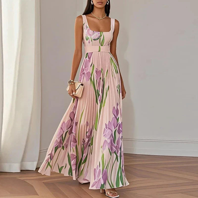 Oriah | Vestido Maxi de Silueta A-Line Floral