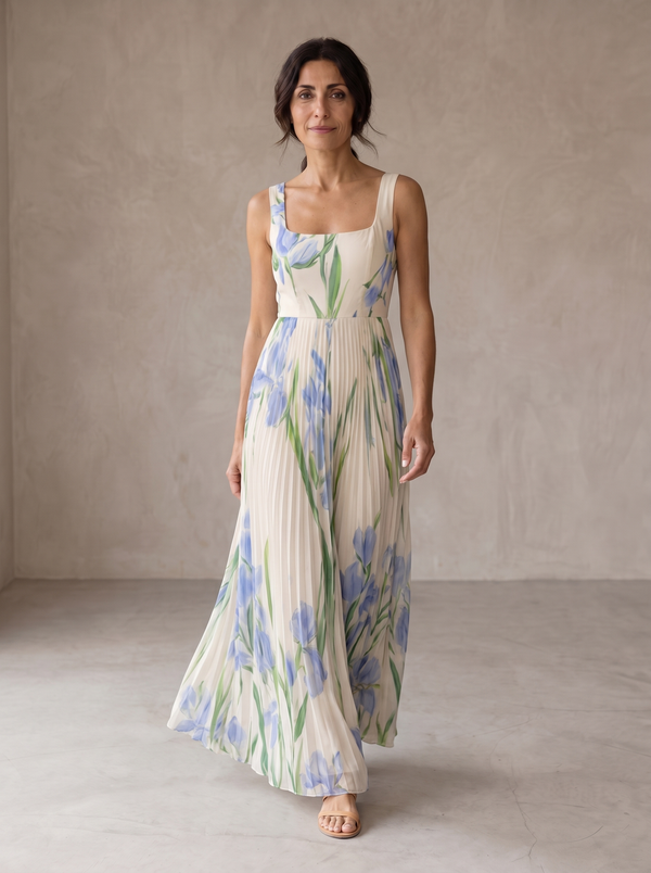 Oriah | Vestido Maxi de Silueta A-Line Floral