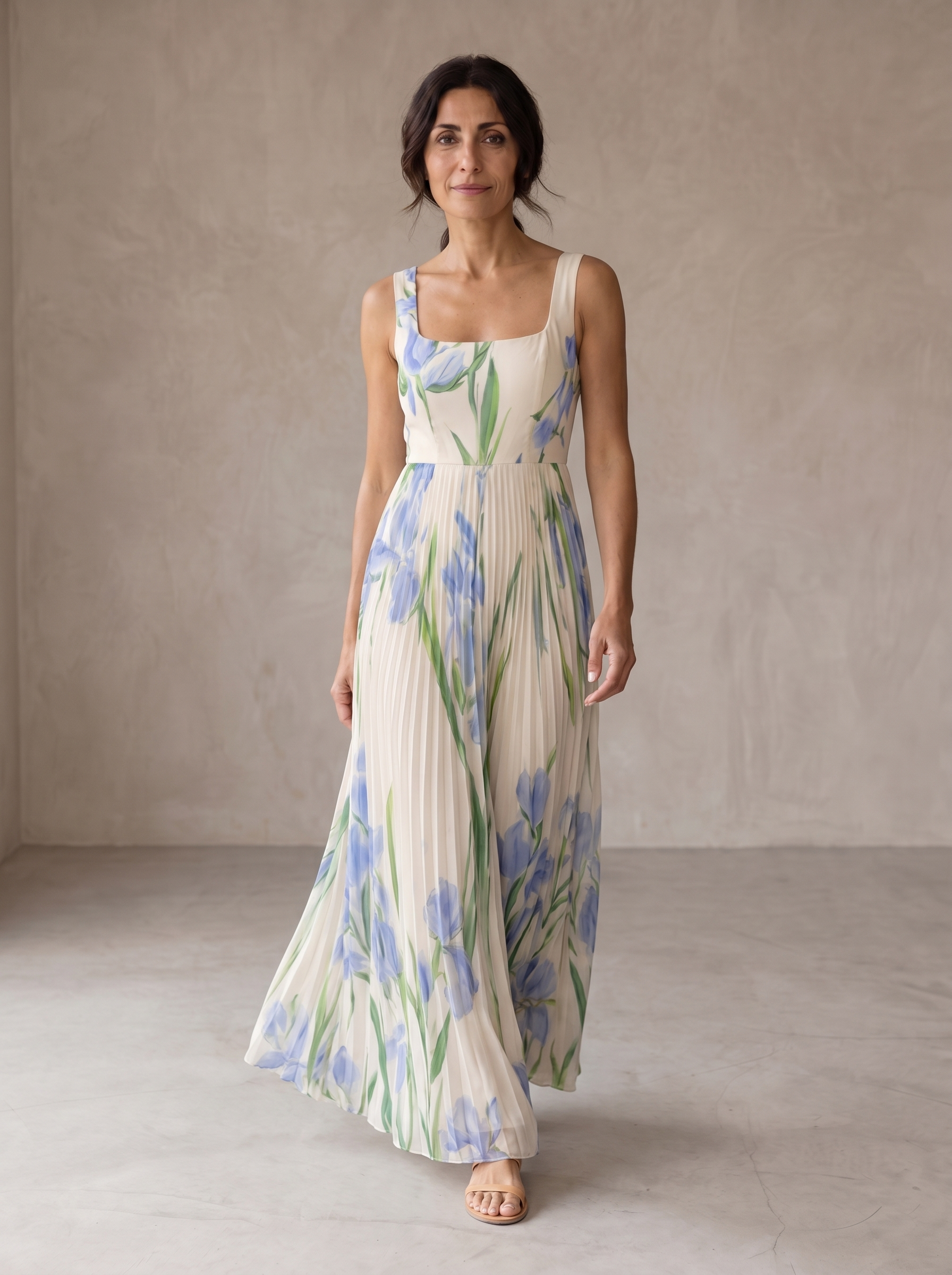 Oriah | Vestido Maxi de Silueta A-Line Floral